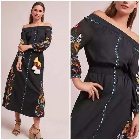Anthropologie Dresses & Skirts - 💋Rare Anthropologie Misa embroidery maxi dress size XS